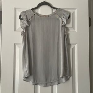 Loft Top Ruffle Sleeves